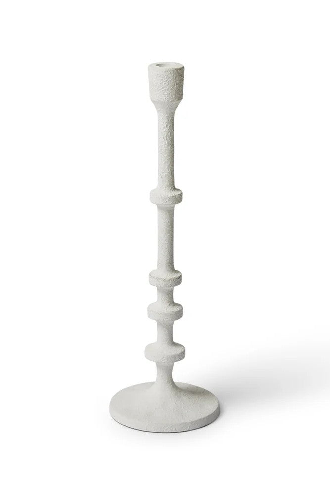 White Watsoner Candleholder - Medium Matt White