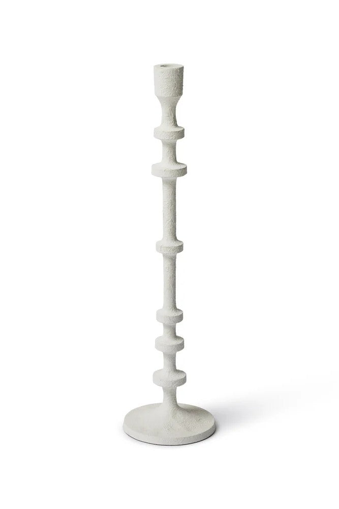 White Watsoner Candleholder - Tall Matt White Tall