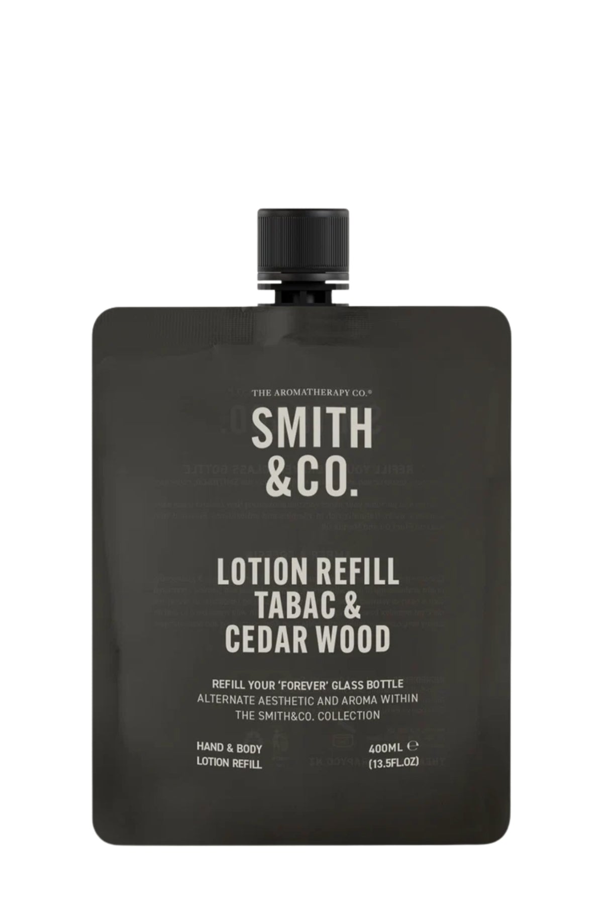 SMITH & CO Hand & Body Lotion Refill 400ml - Tabac & Cedarwood