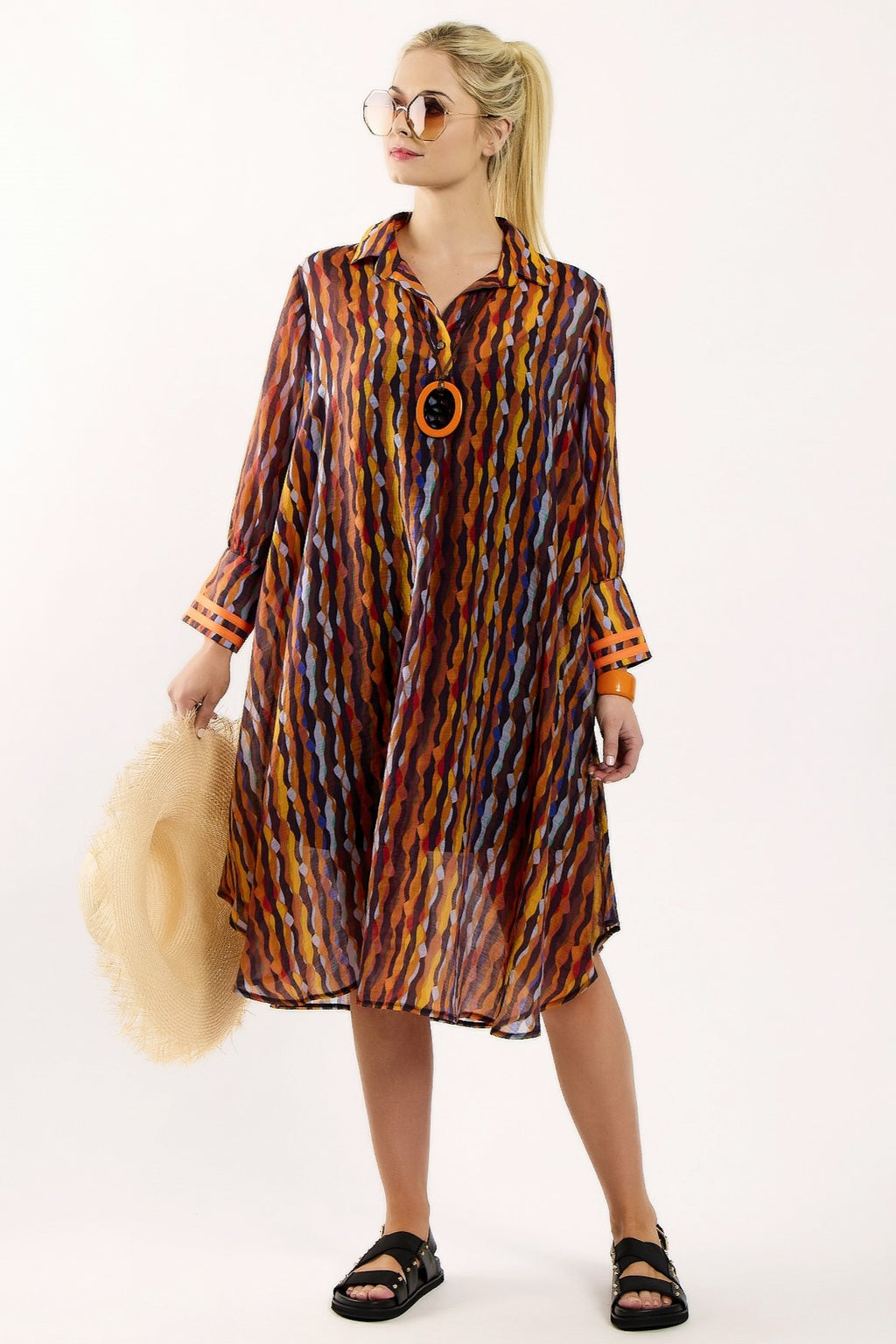 PAULA RYAN Shirtdress - Viva Print - Paula Ryan