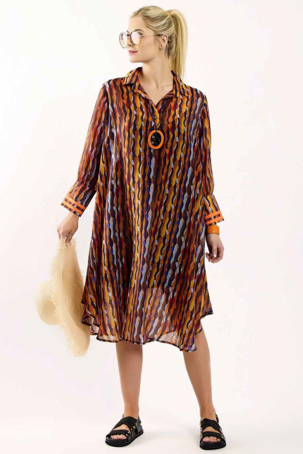 PAULA RYAN Shirtdress - Viva Print - Paula Ryan