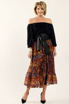 PAULA RYAN Layered Tie Skirt - Viva Print - Paula Ryan