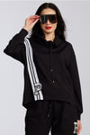 PAULA RYAN RELAXED Roma Lite Cowl Neck Sweater - Black - Paula Ryan