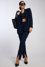 PAULA RYAN Tuxedo Blazer - Navy - Paula Ryan