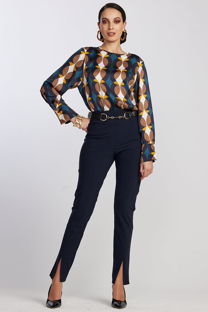 PAULA RYAN Circle Print Top - Circle Print - Paula Ryan