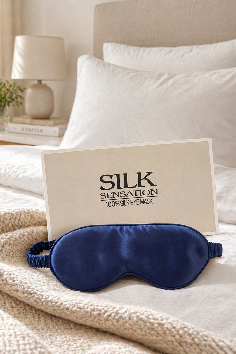 SILK SENSATION - Eye Mask - Royal Blue