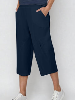 PAULA RYAN Osaka Pant - Microjersey Shadow Blue - Paula Ryan