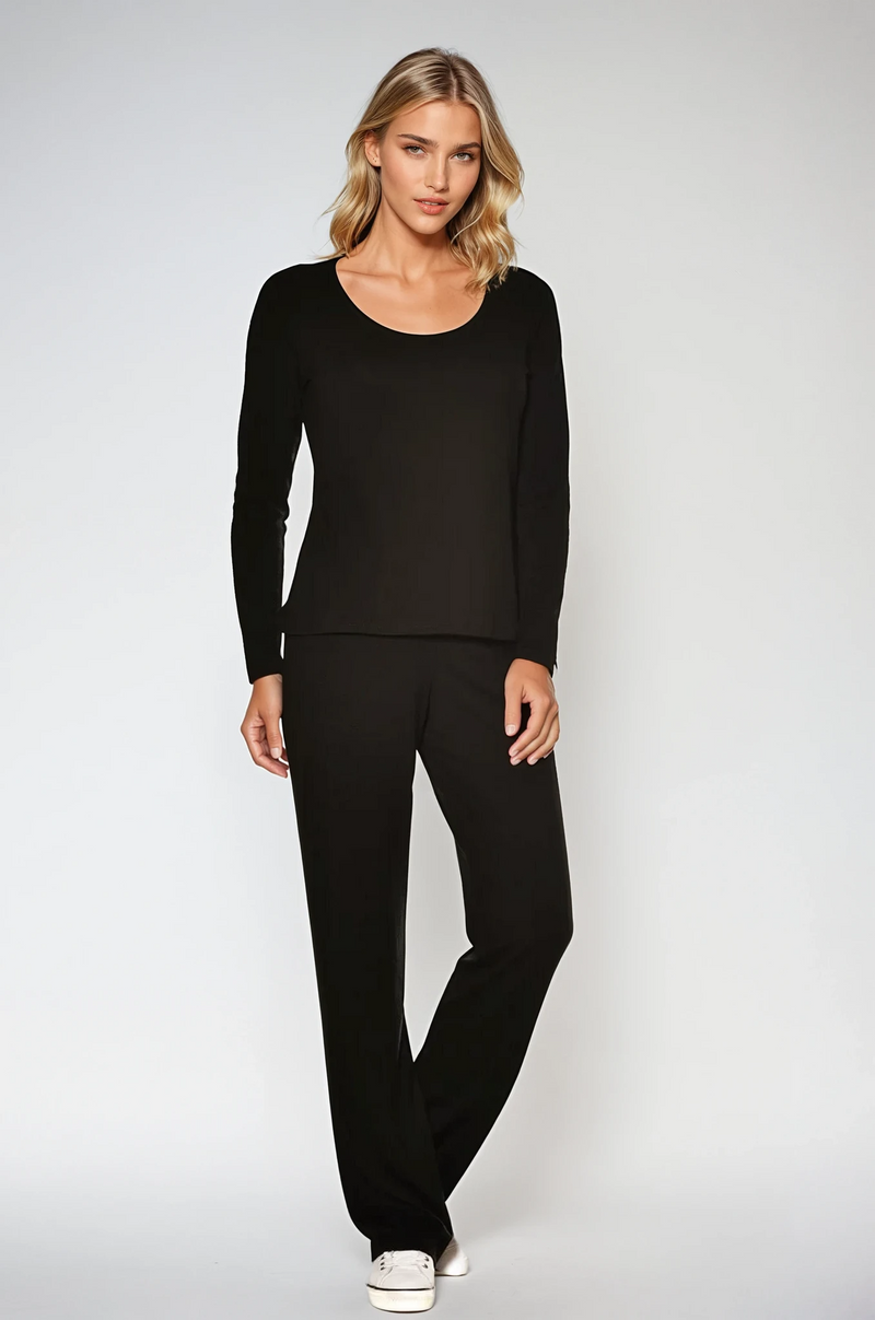 PAULA RYAN Easy Fit Scoop Neck Top - Merino - Paula Ryan