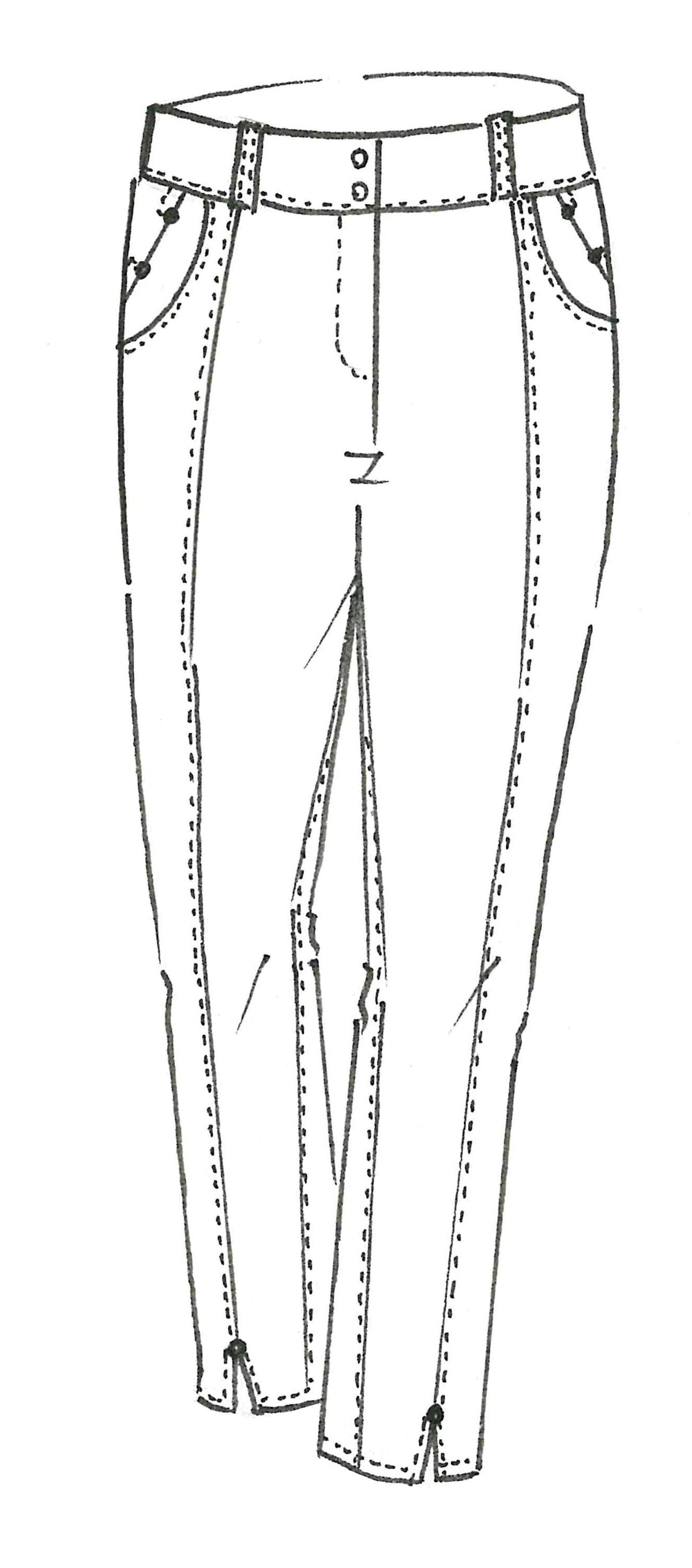 PAULA RYAN Panelled Crop Jean - White - Paula Ryan