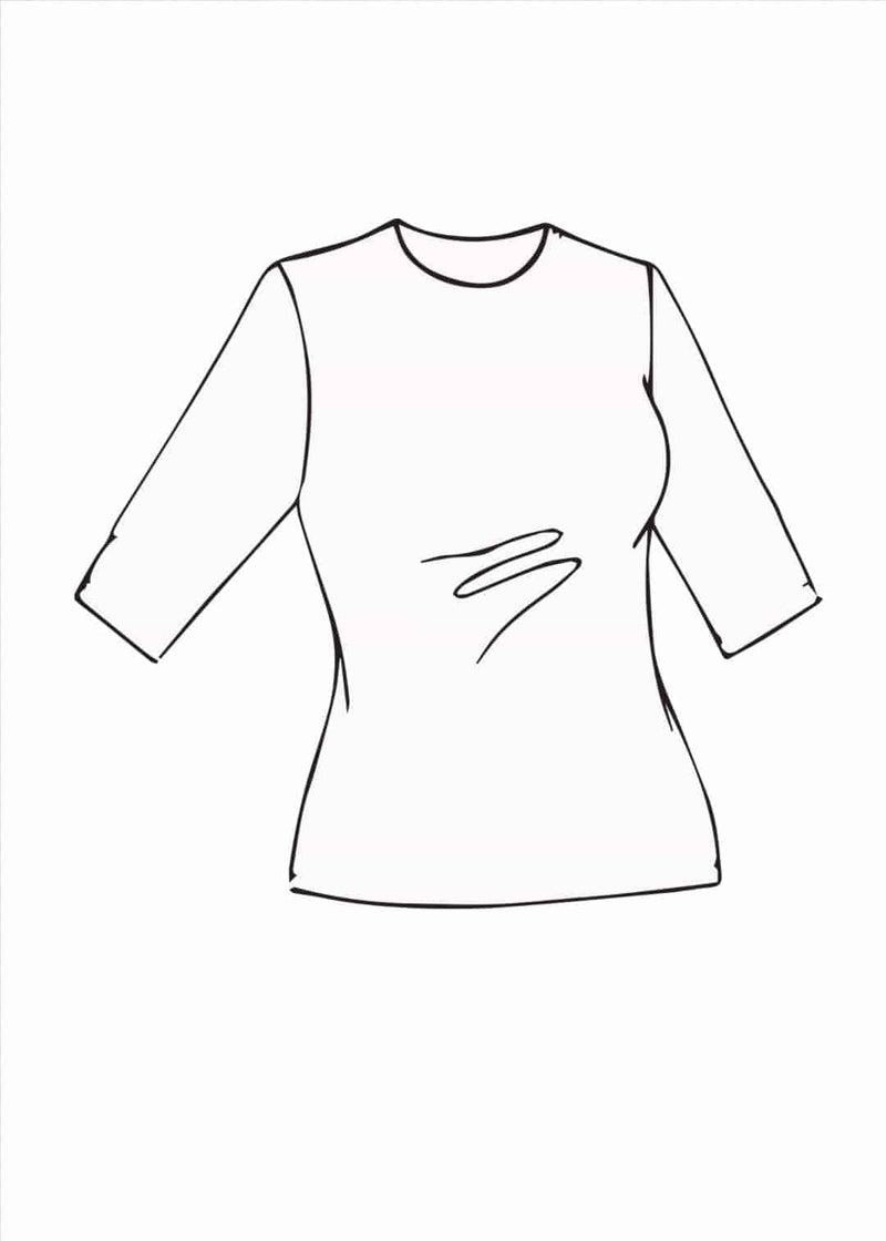 PAULA RYAN ESSENTIALS Slim Fit Half Sleeve Crew Neck - MicroModal - Paula Ryan