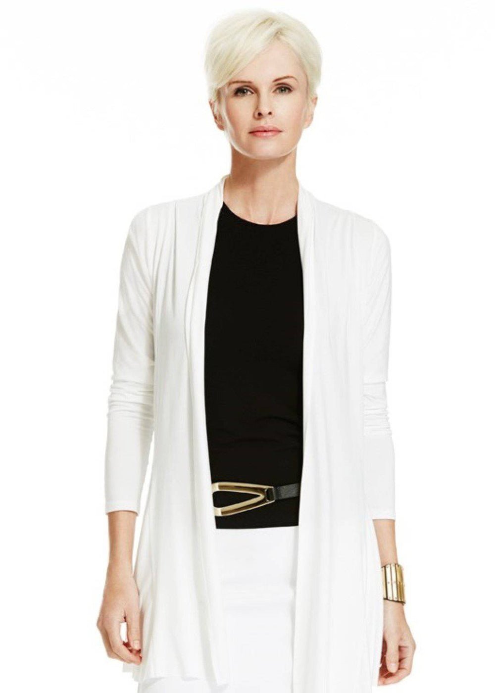 PAULA RYAN Slim Fit Sleeveless Crew Neck Top - Ecovero Black