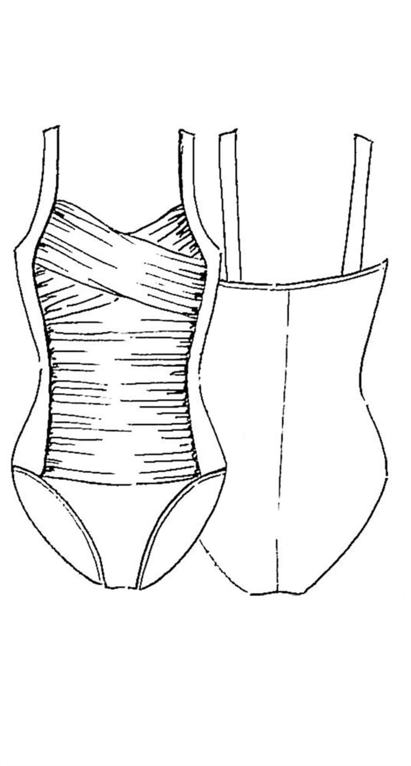 PAULA RYAN Crossover Ruched Swimsuit - Paula Ryan