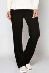 PAULA RYAN Tailored Pant - Microjersey Black