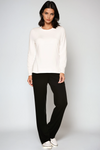 PAULA RYAN Tailored Pant - Microjersey Black