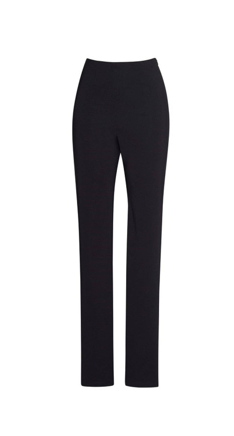 PAULA RYAN ESSENTIALS Waisted Cigarette Pant - Microjersey