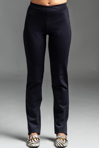 PAULA RYAN ESSENTIALS Narrow Leg Pants - Navy Roma