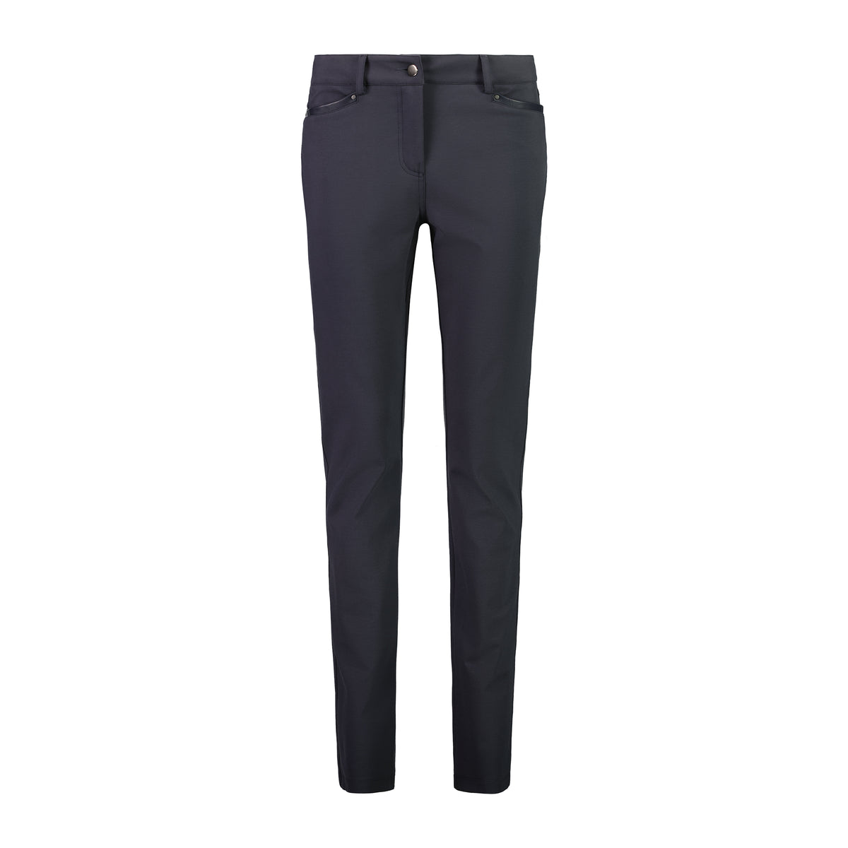 PAULA RYAN Leather Trim Roma Jean - Navy - Paula Ryan