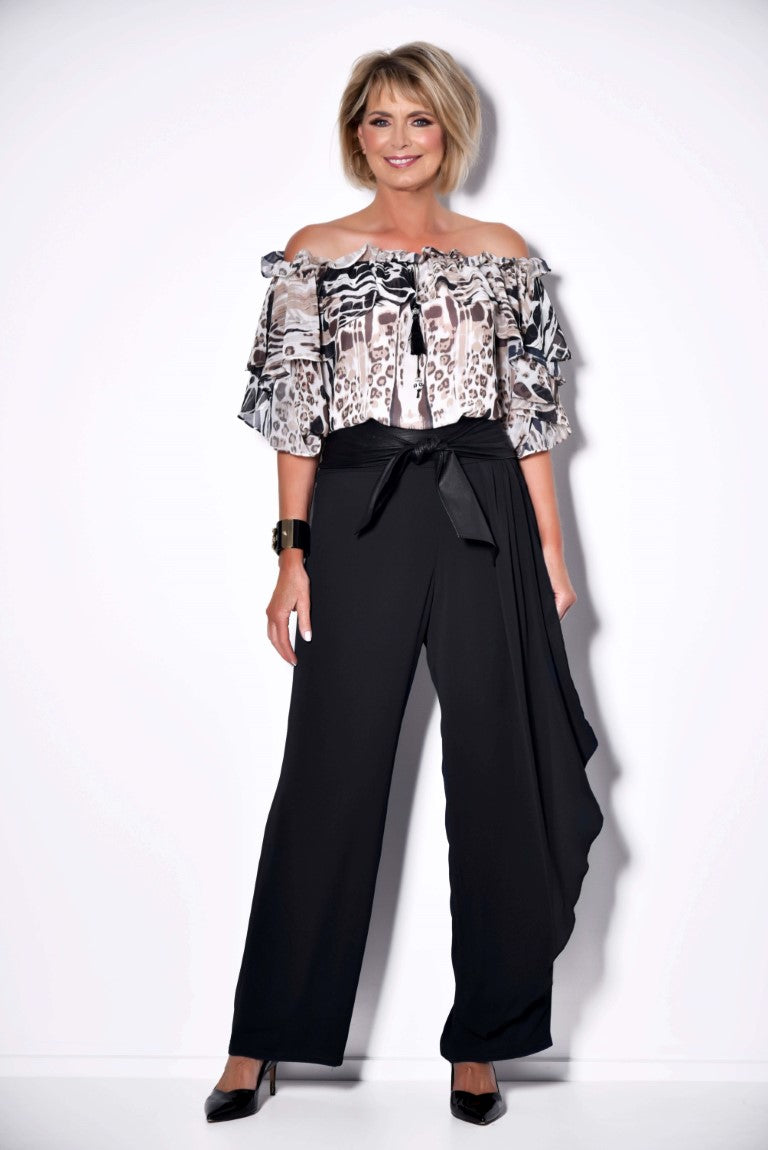 PAULA RYAN Drape Front Pant - Paula Ryan