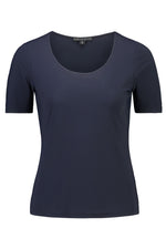 PAULA RYAN Scoop Neck Body Tee - Microjersey - Paula Ryan