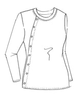 PAULA RYAN Side Button Top - Black - Paula Ryan