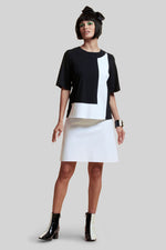 PAULA RYAN A-Line Knee Length Skirt - White - Paula Ryan