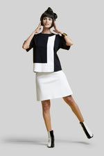 PAULA RYAN A-Line Knee Length Skirt - White - Paula Ryan