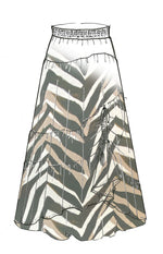 PAULA RYAN Layered Skirt - Maxi Zebra - Paula Ryan