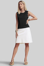 PAULA RYAN Stud Trim Bonded Top - Black - PRE ORDER - Paula Ryan