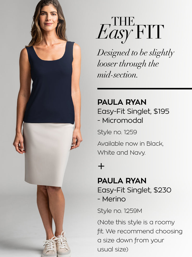 PAULA RYAN ESSENTIALS Easy Fit Singlet - Long - Micromodal - Paula Ryan