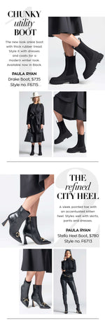 PAULA RYAN Stella Heel Boot - Black - Paula Ryan