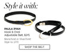 PAULA RYAN Hook and Oval Adjustable Belt - Black/Nickel - Paula Ryan
