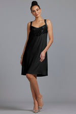PAULA RYAN Sequin Bodice Dress - Black PRE ORDER - Paula Ryan