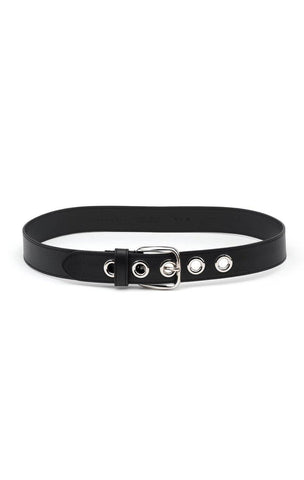 PAULA RYAN Eyelet Leather Belt