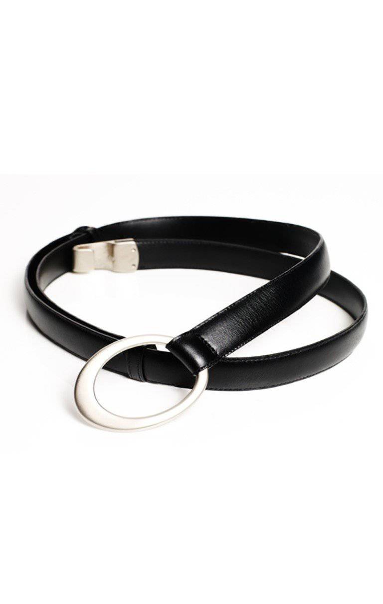 PAULA RYAN Hook and Oval Adjustable Belt - in Nickel and Gold - Paula Ryan