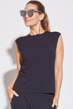 PAULA RYAN ESSENTIALS Easy Fit Cap Sleeve Crew Neck Top - MicroModal - Paula Ryan