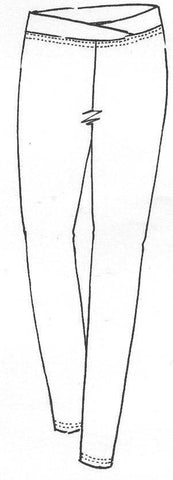 PAULA RYAN Crossover Waist Legging - Ironsand